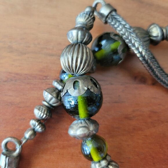 Rare VTG Sequin Lurex Embroidered Satin Kiss Clasp Closure Evening Clutch/Purse - Picture 5 of 8